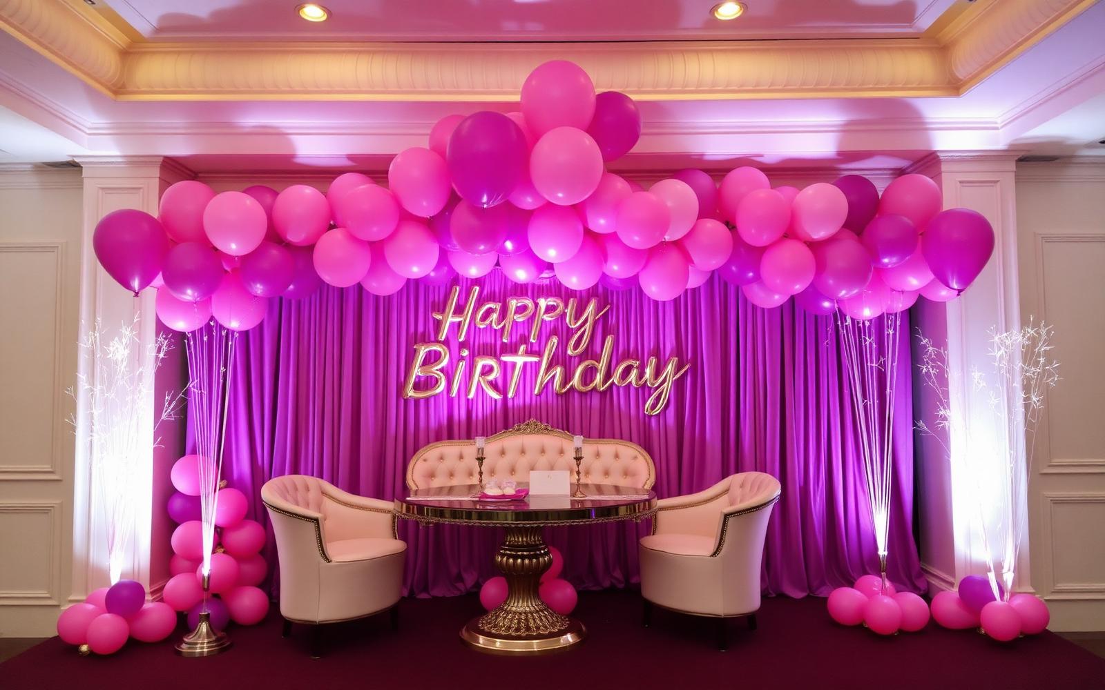 Birthday celebration decor